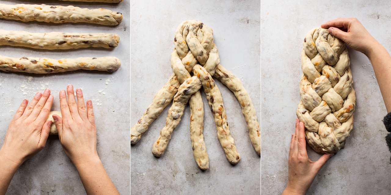 vegan challah process