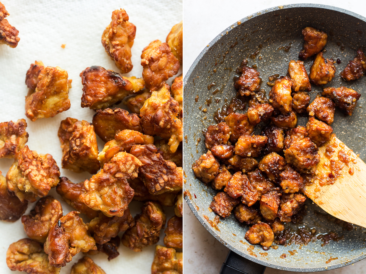 fried tempeh bowls tempeh fried glazed