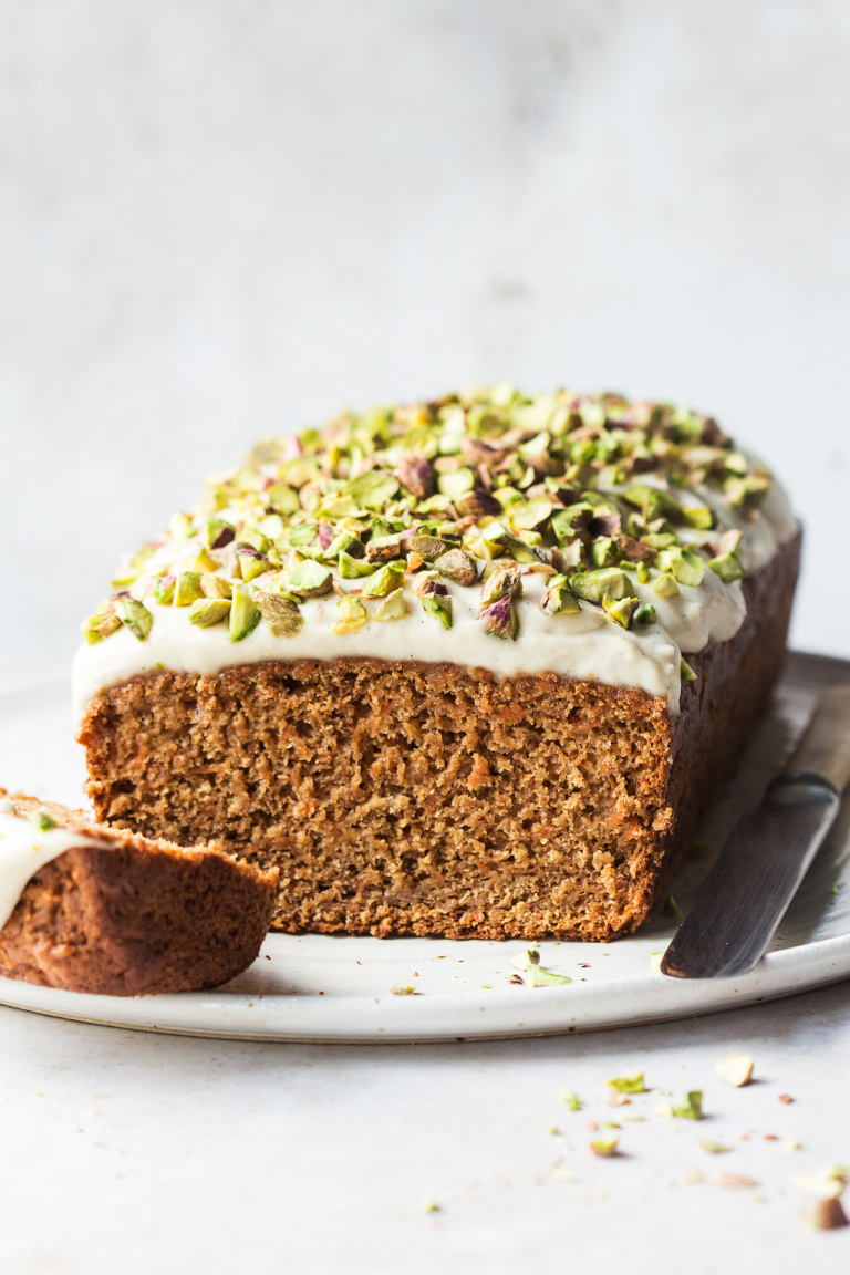 Healthy Vegan Carrot Cake Snacking Cake - Upbeet & Kaleing It