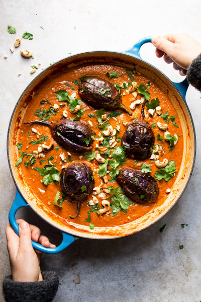vegan aubergine curry