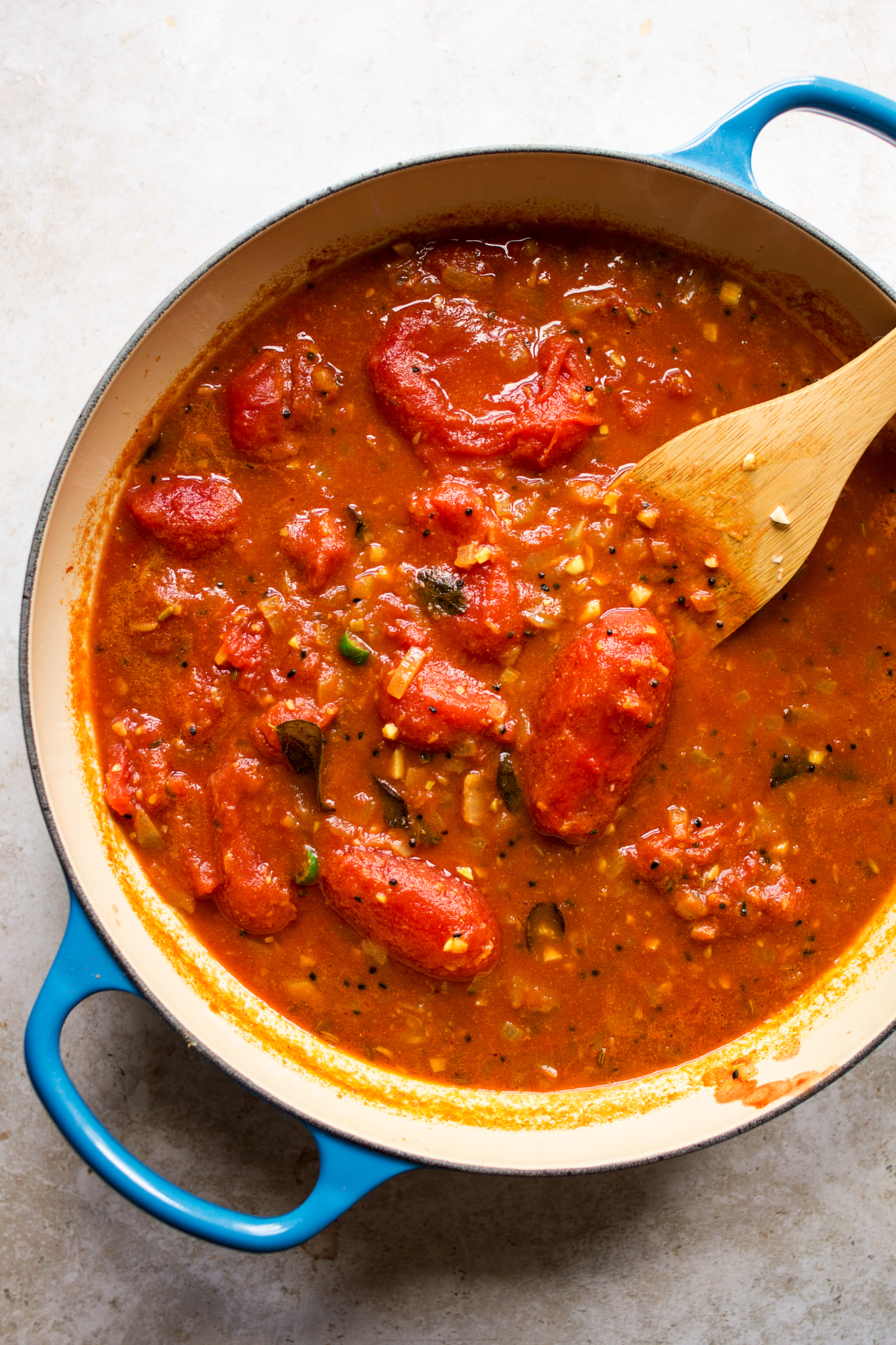 vegan aubergine curry making