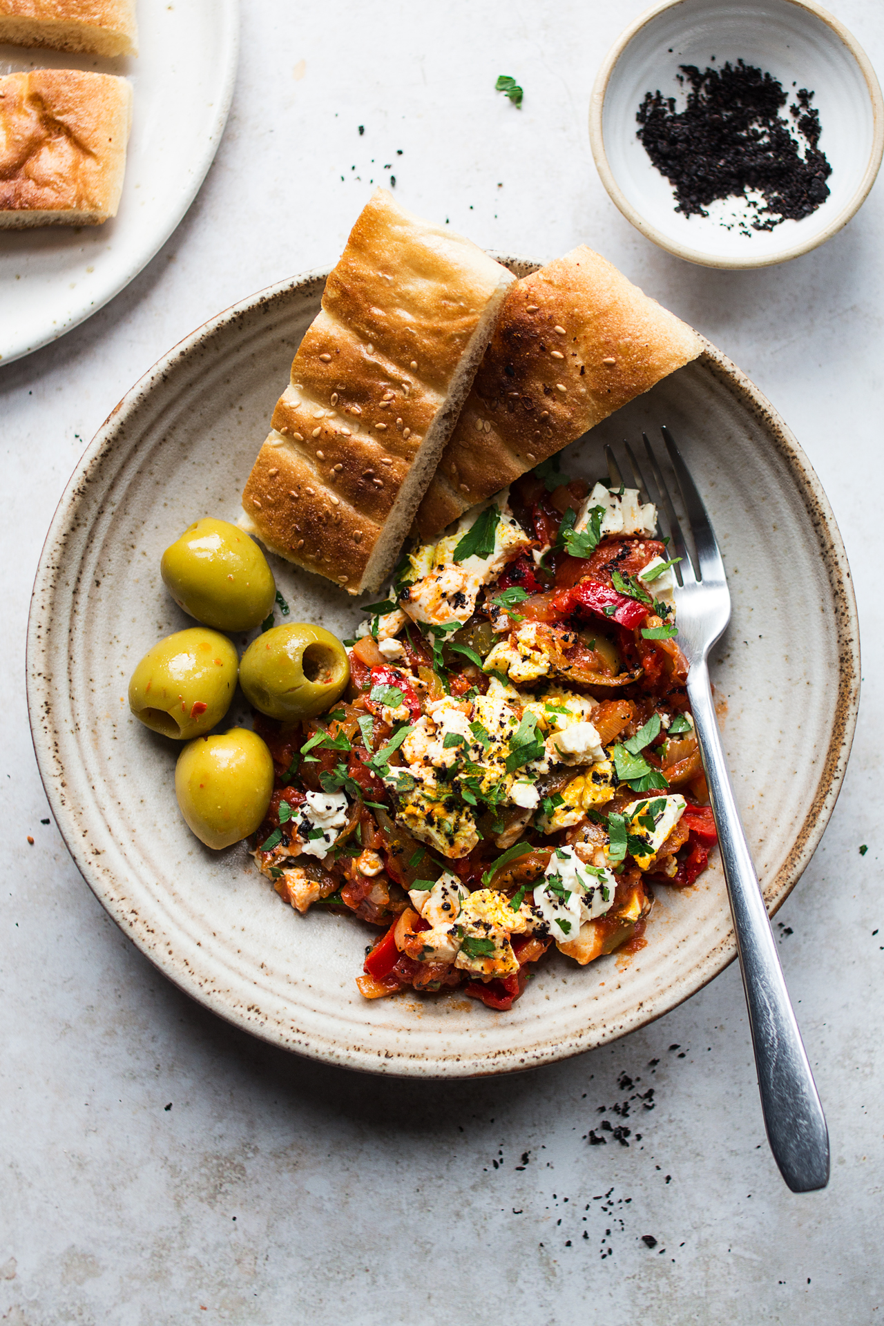 vegan menemen plate