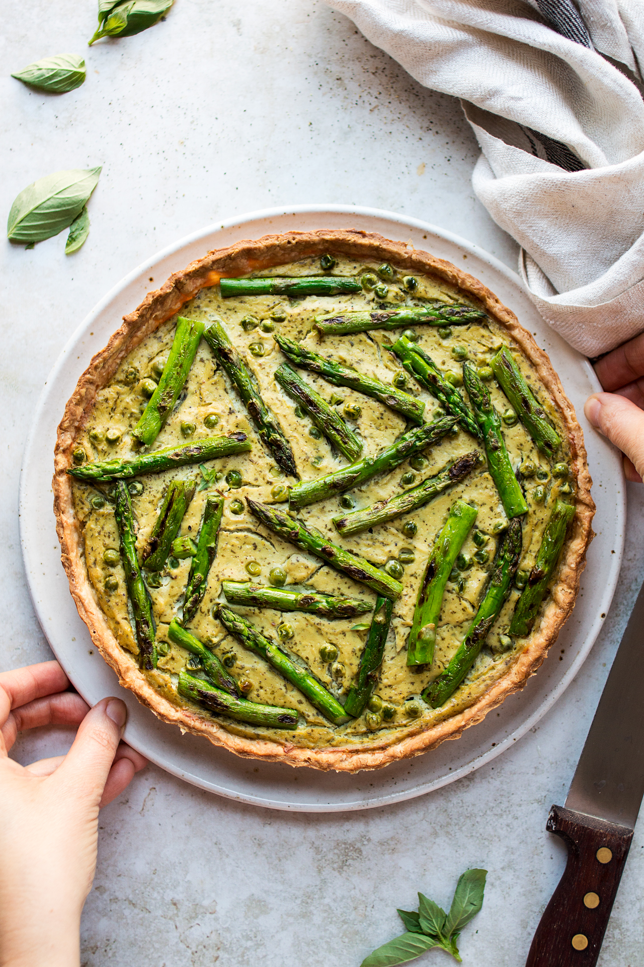 Vegan Quiche w/ Summer Vegetables • Green Evi