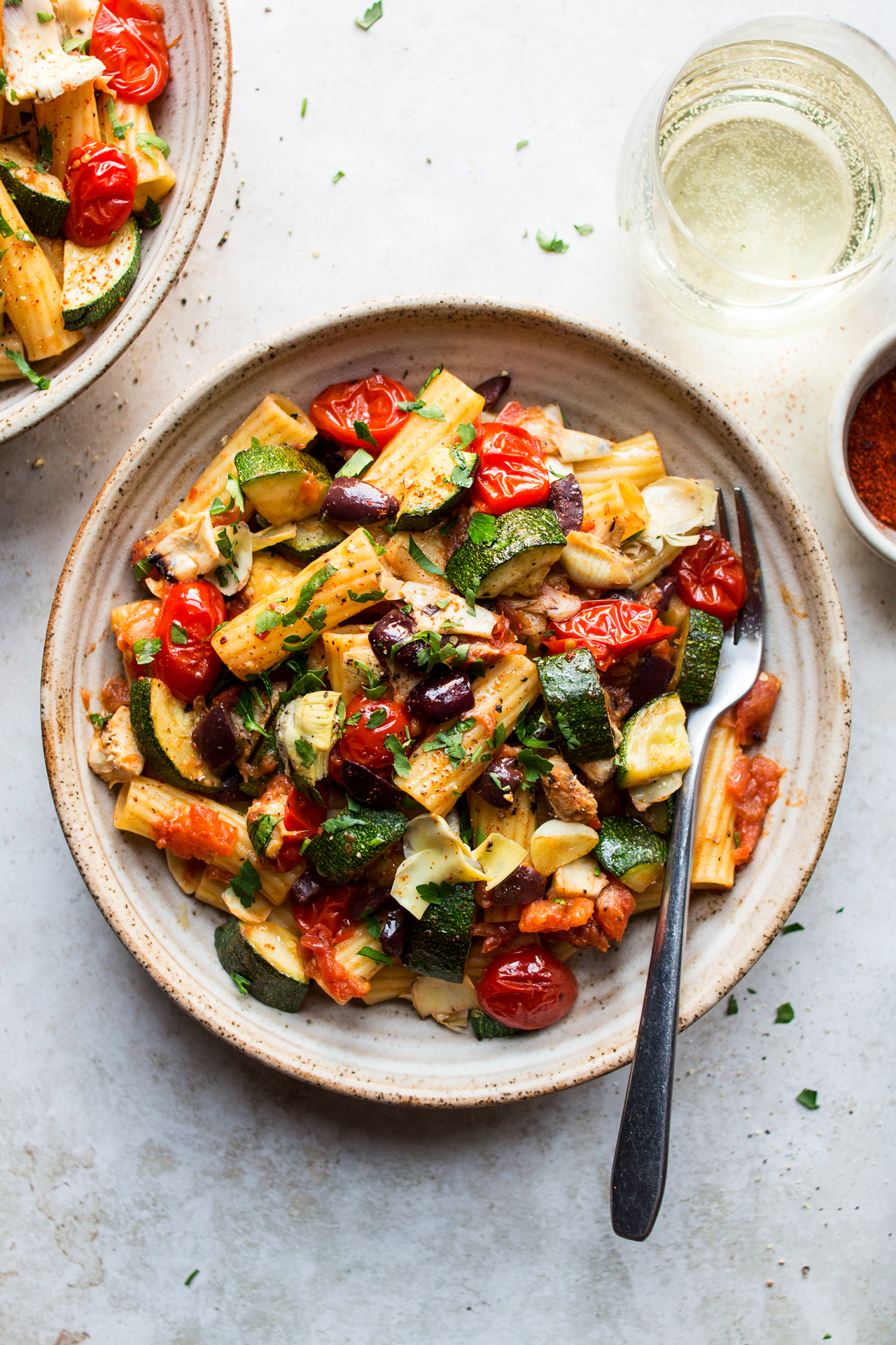 vegan summer pasta