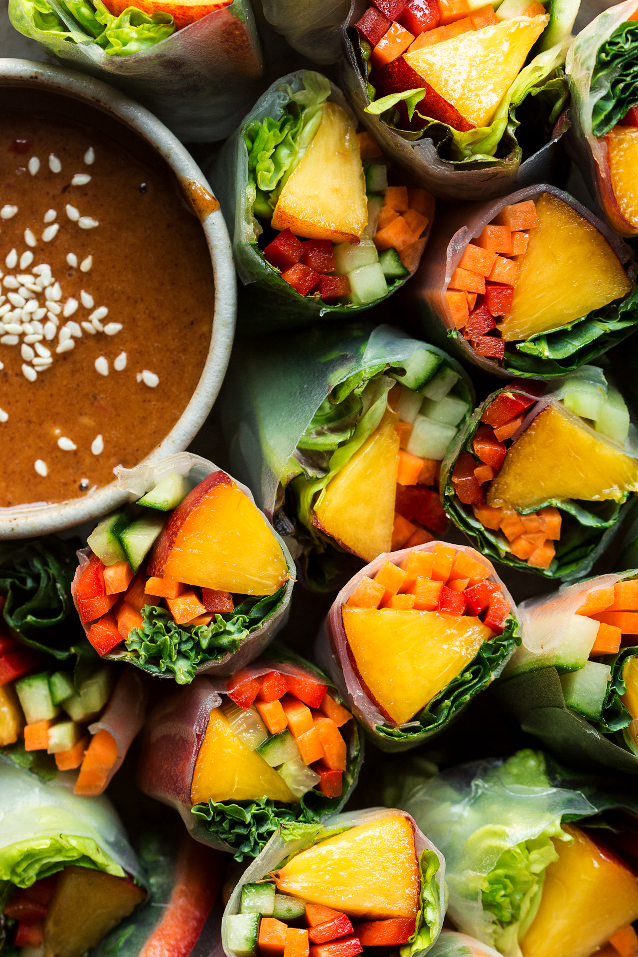 vegan summer rolls macro