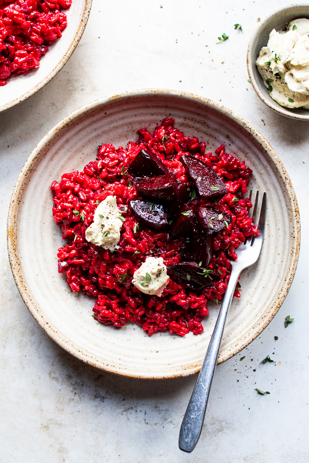 vegan beetroot risotto