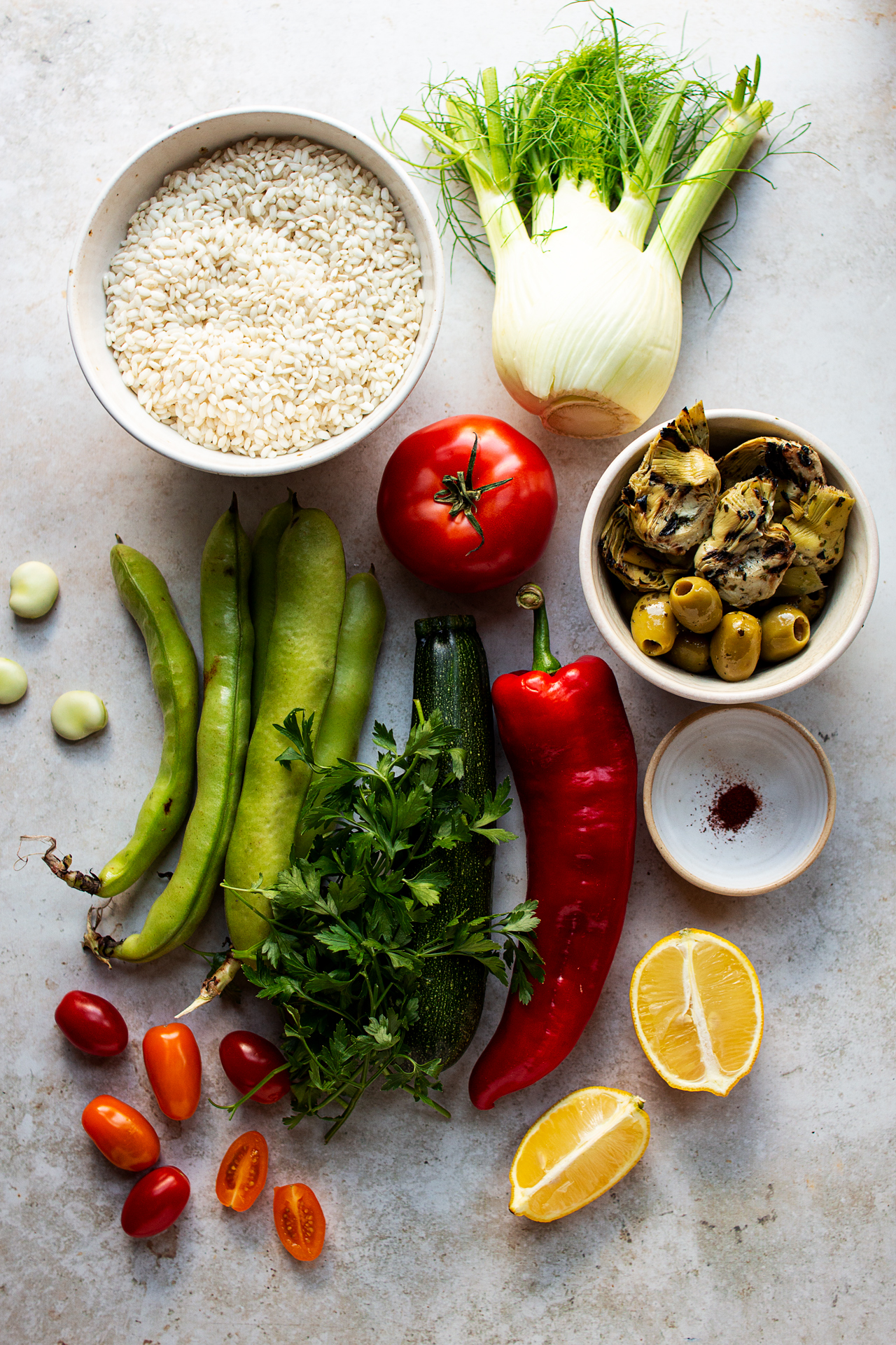 vegan paella ingredients