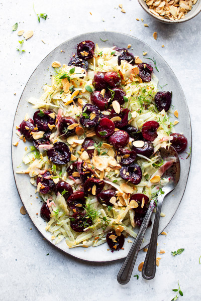 fennel roast cherry salad