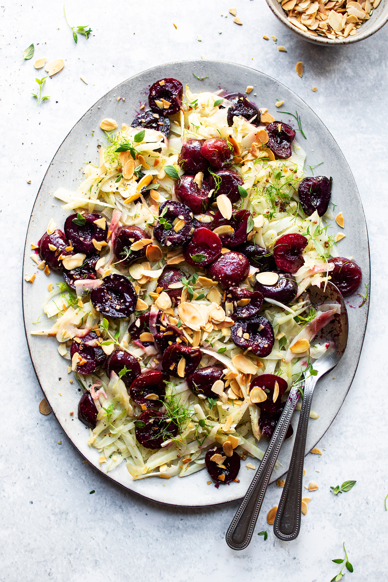 Fennel and roasted cherry salad - Lazy Cat Kitchen