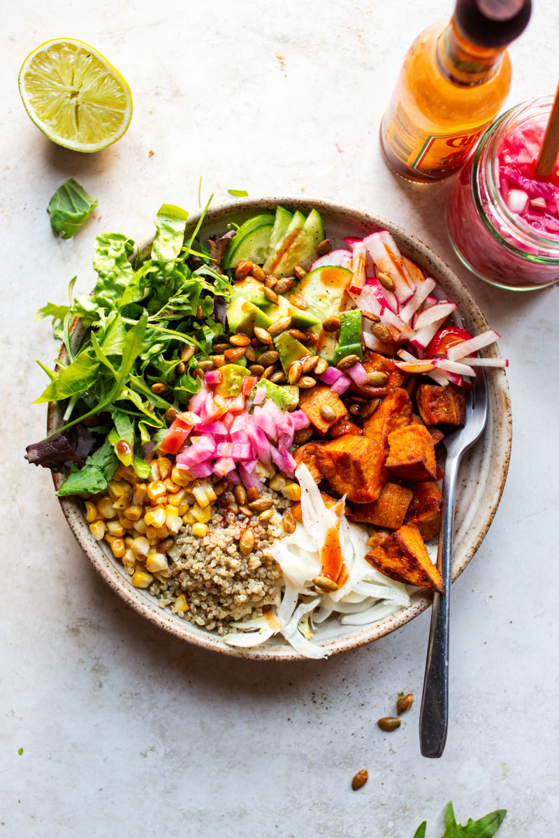 Sweet Potato Bowl Lazy Cat Kitchen