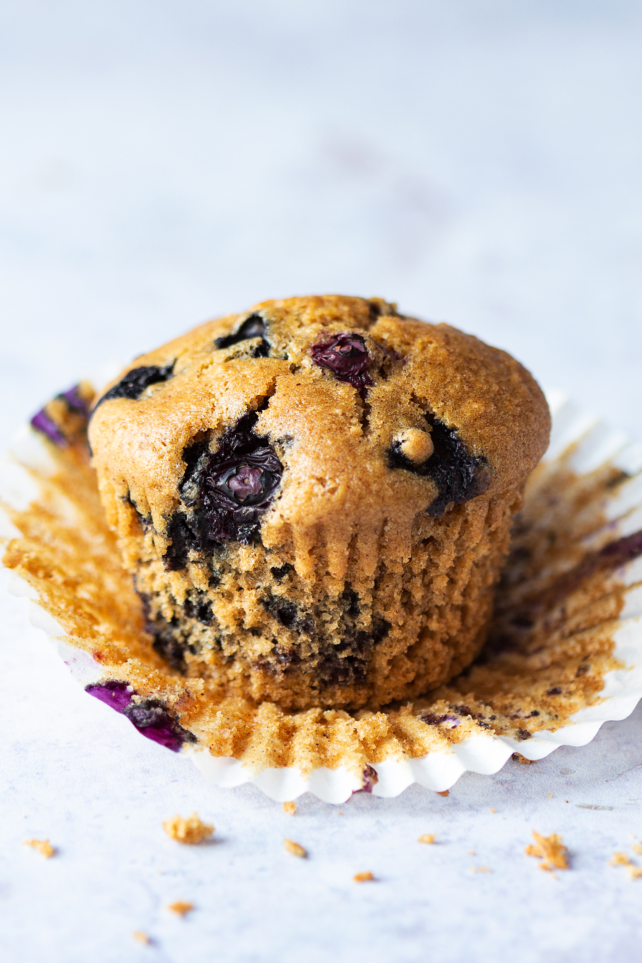 vegan blueberry muffins single