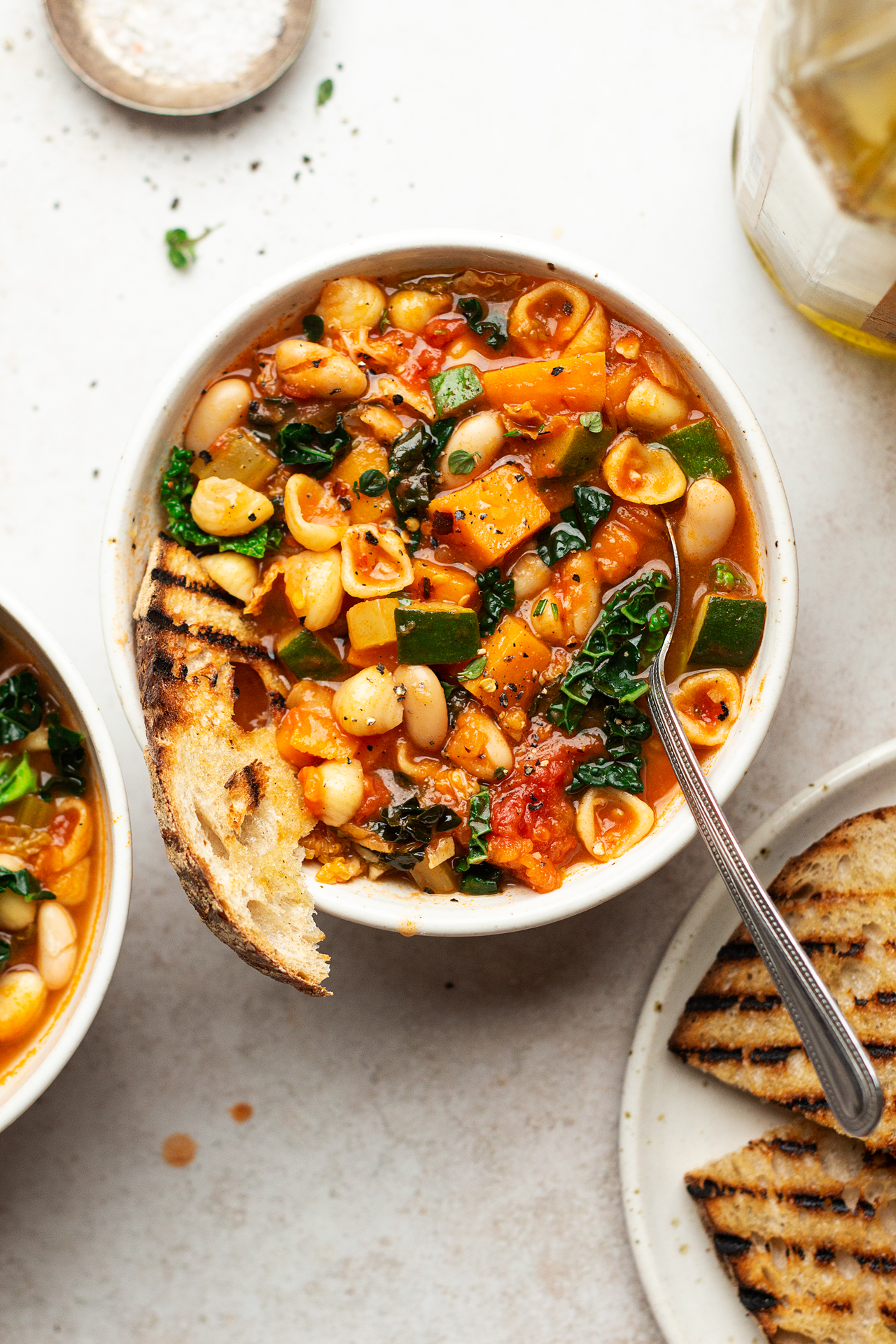 vegan minestrone bread