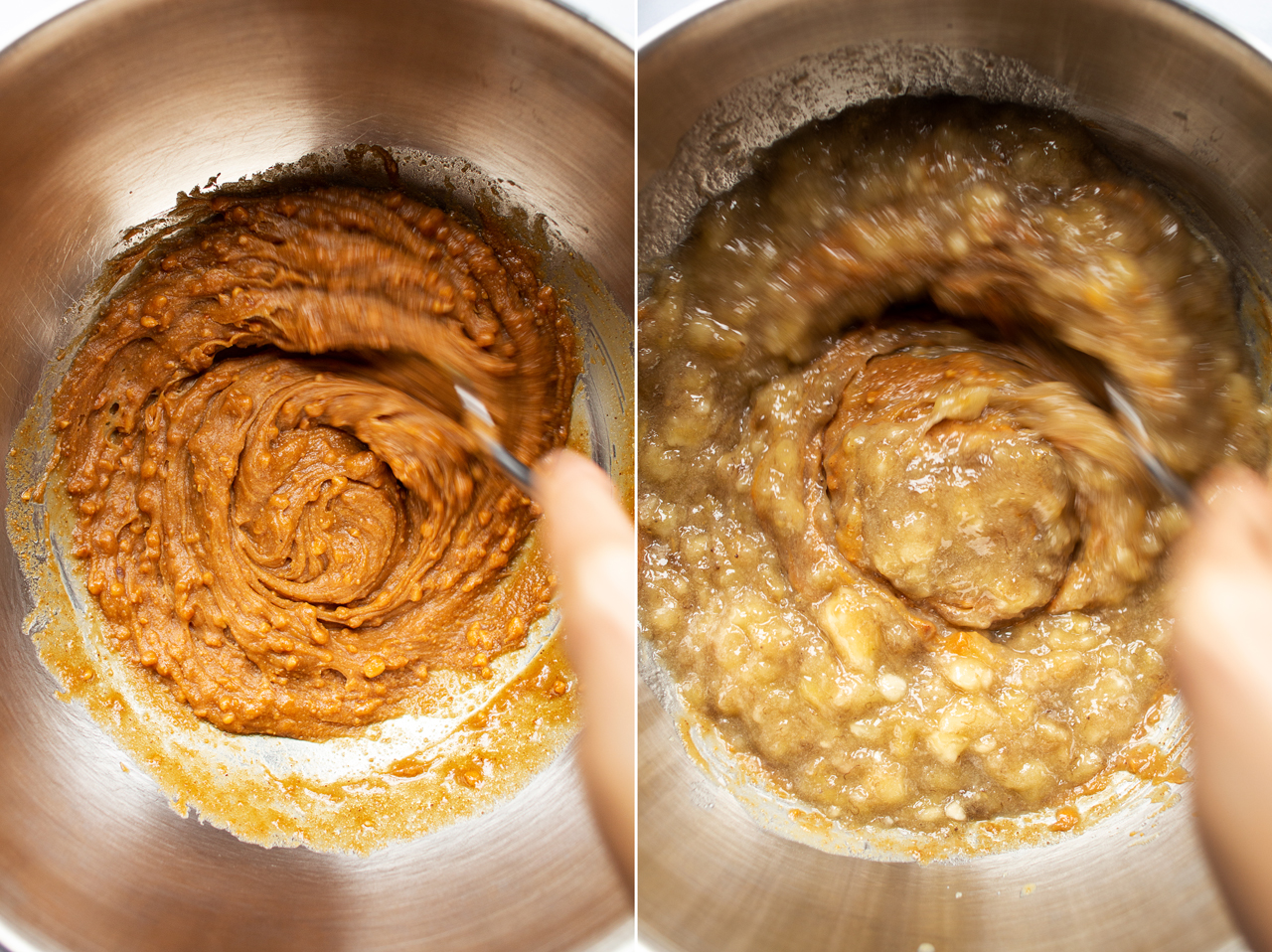 vegan peanut butter banana bread wet ingredients