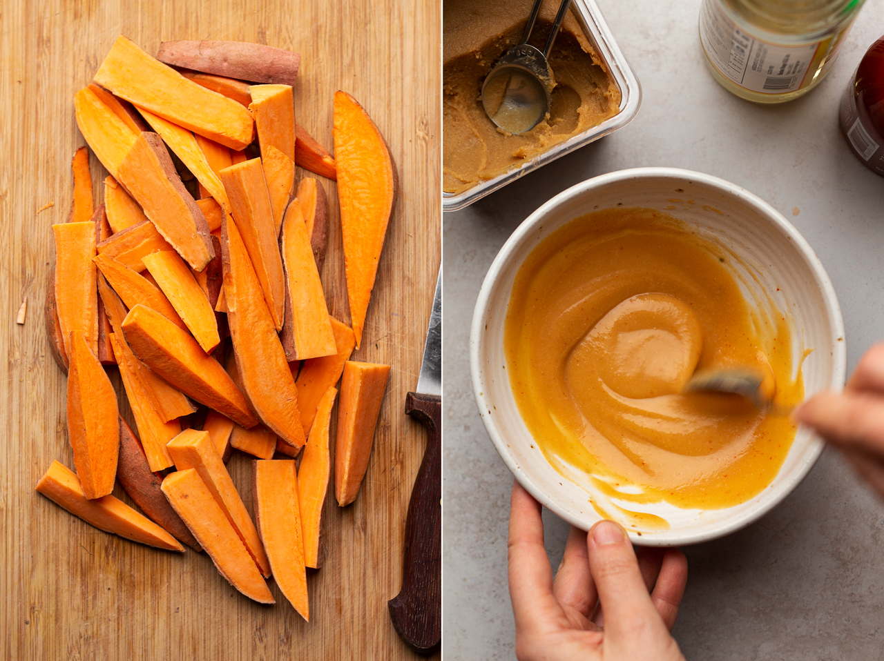 roasted sweet potatoes miso ingredients