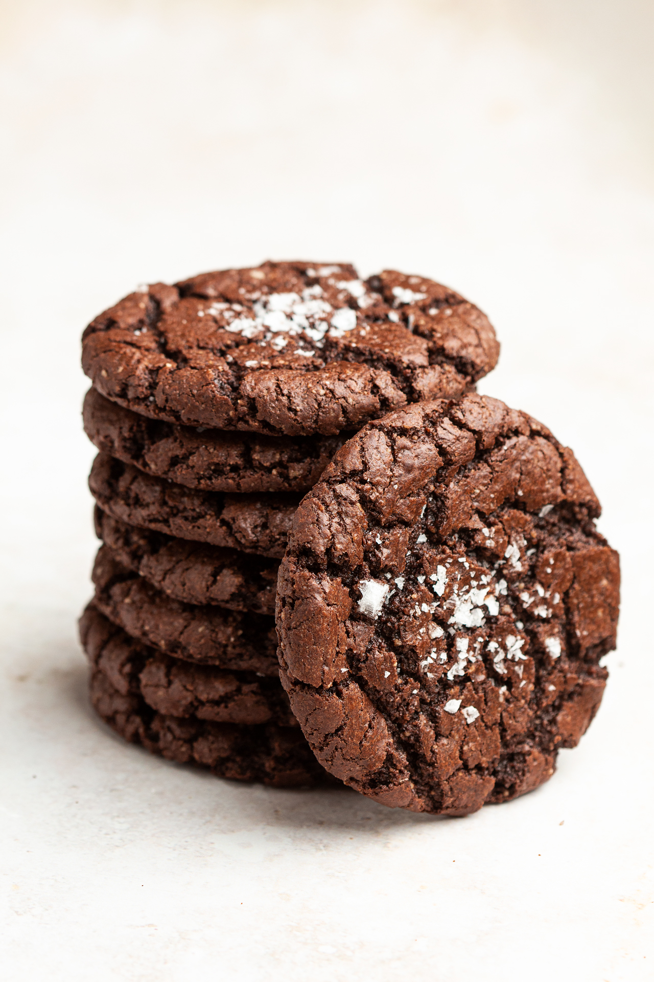 vegan chocolate cookies stack