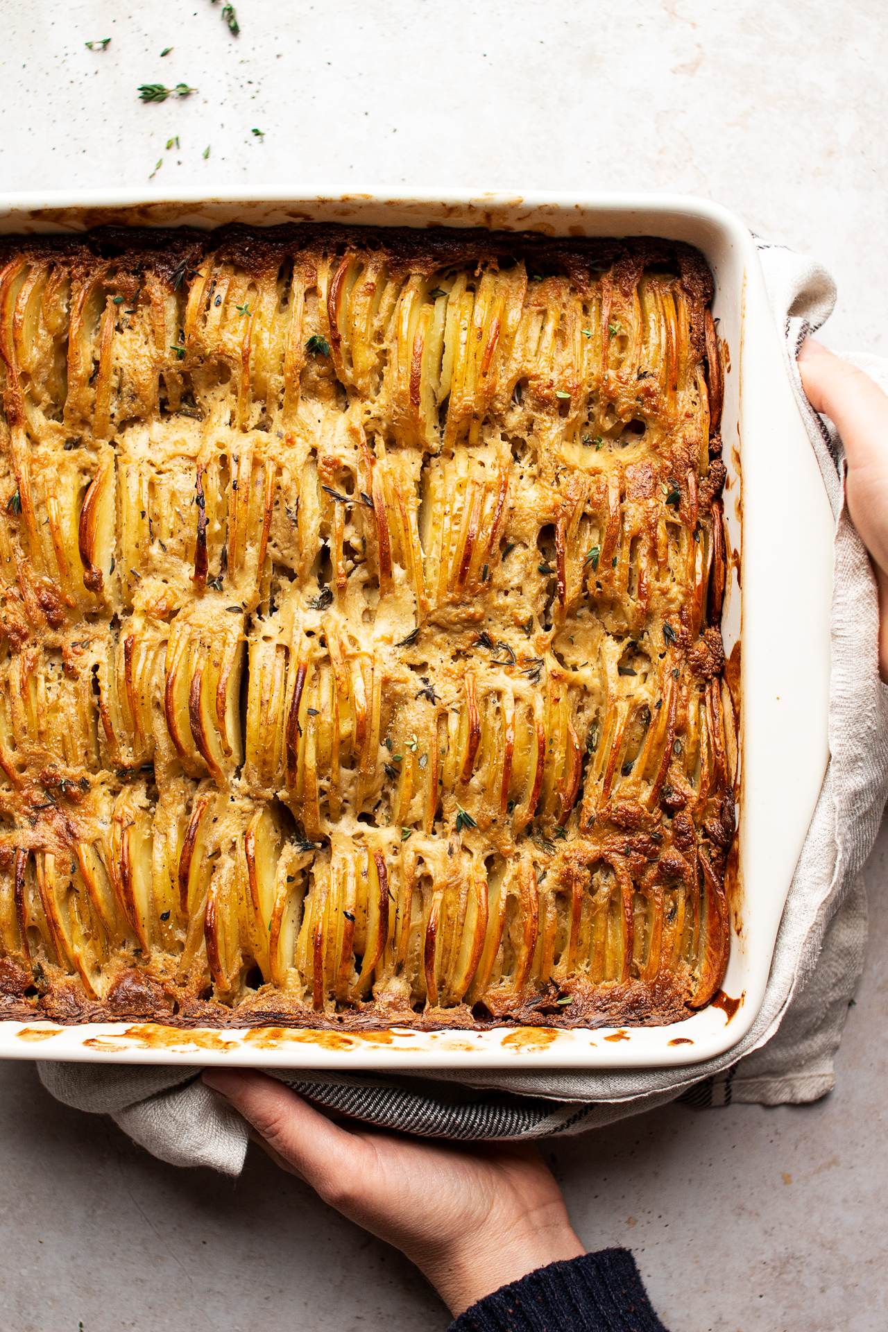 Vegan potato gratin (easy) - Lazy Cat Kitchen