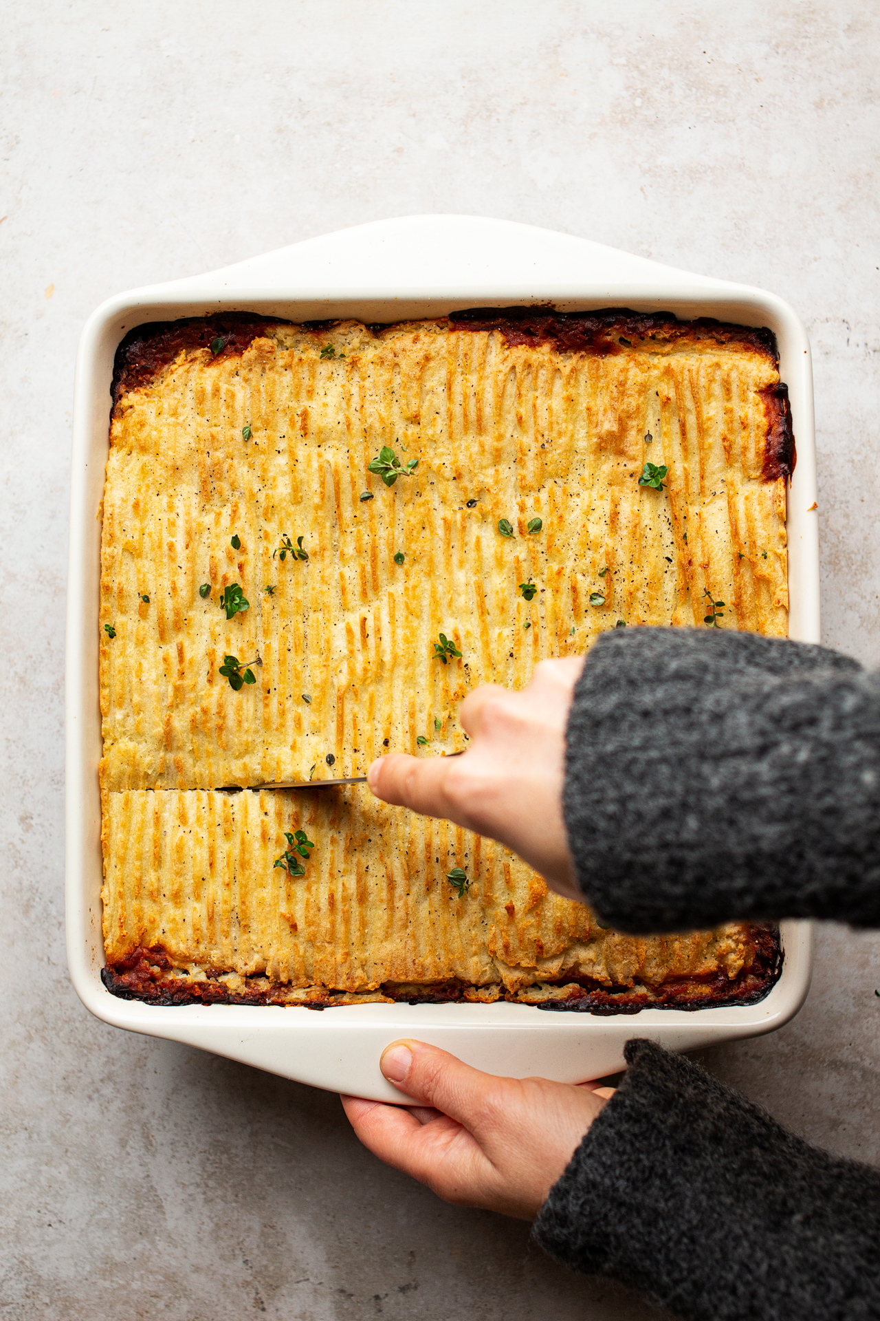 Celeriac vegan shepherd's pie - Lazy Cat Kitchen