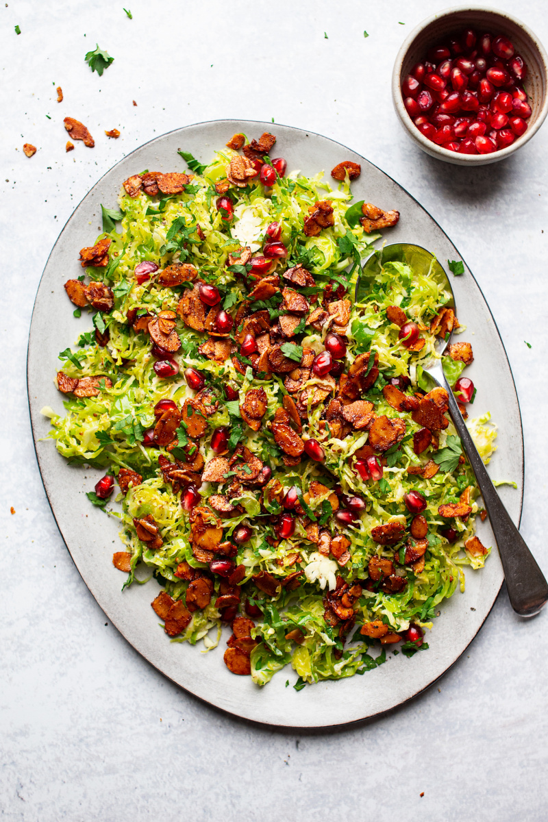 brussels sprout slaw platter