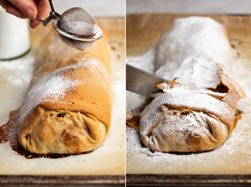 vegan apple strudel icing