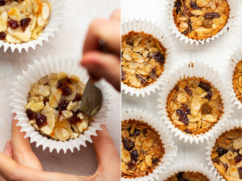 vegan florentines making