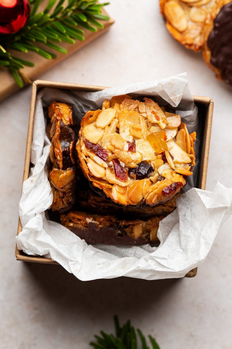 vegan florentines present