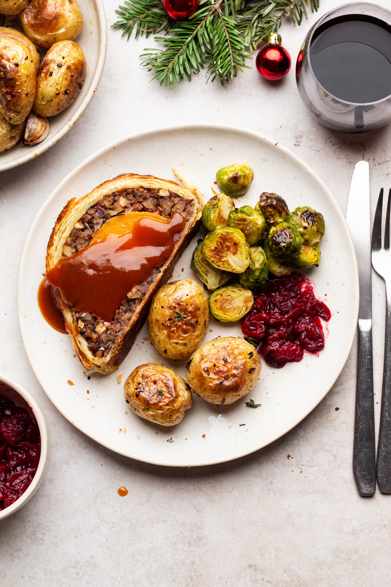 vegetarian wellington plate