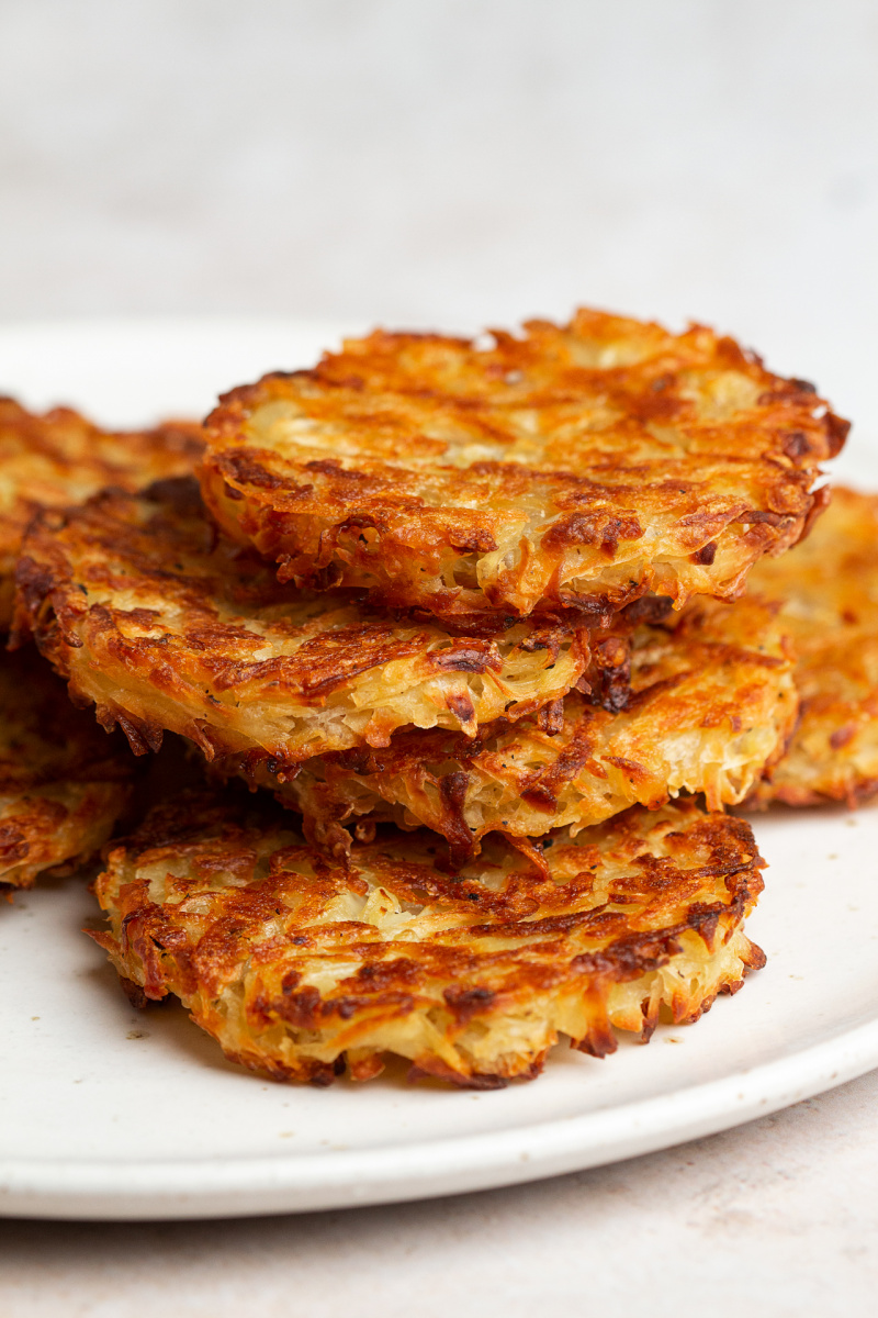 Baked vegan sweet potato hash browns - Lazy Cat Kitchen