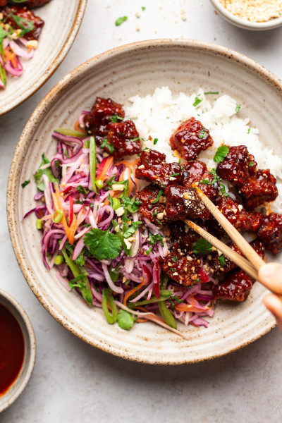 gojuchang tempeh bowl