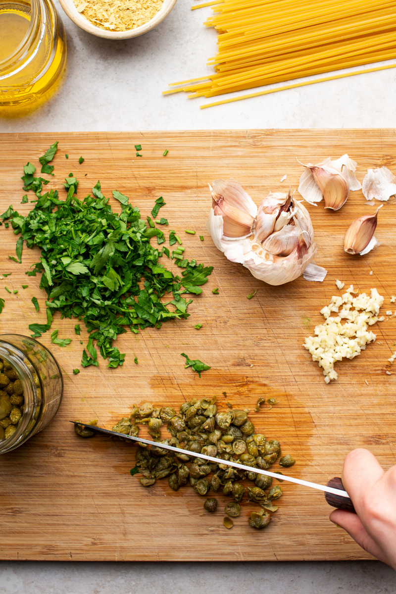 simplest vegan pasta prep