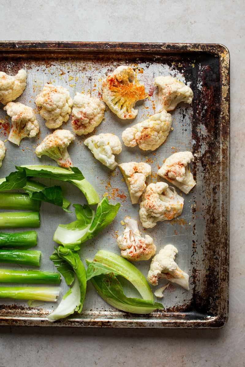 cauliflower salad tray