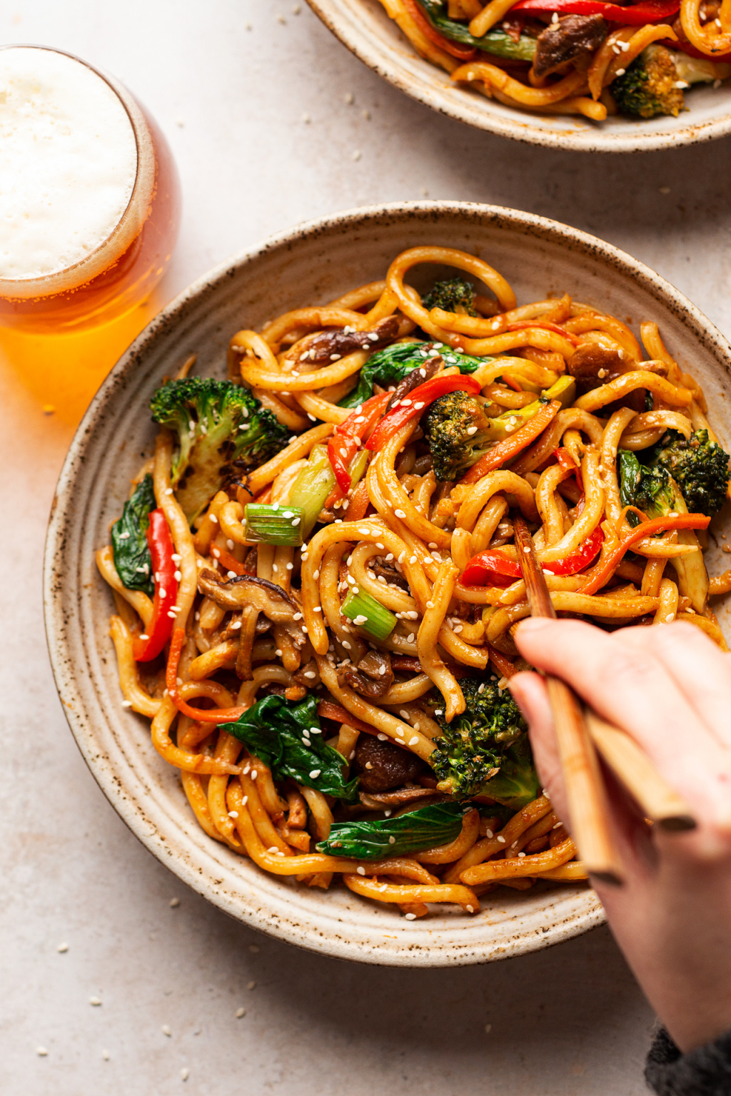 Vegetarian Yaki Udon Recipe Deporecipe co