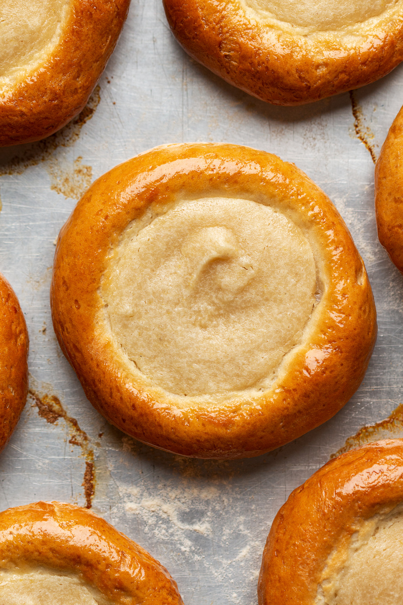 vegan polish sweet cheese rolls close up