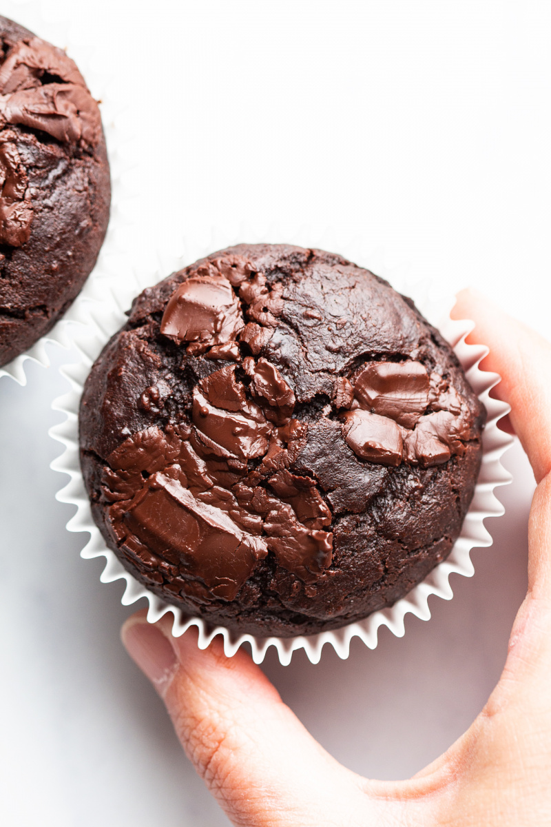 healthy chocolate muffins