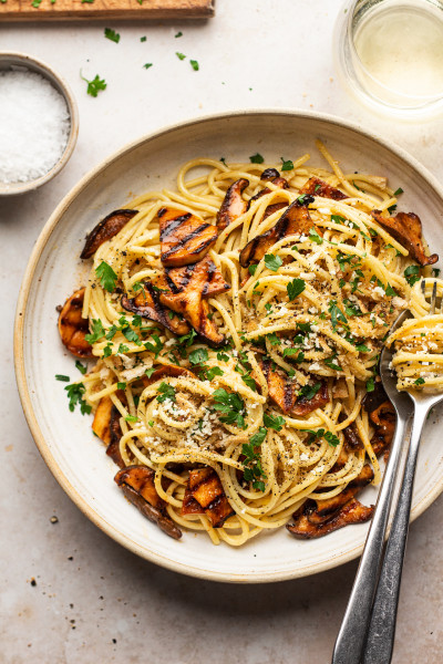 Miso-Mushroom Pasta  In the Kitchen with Yi Jun Loh 