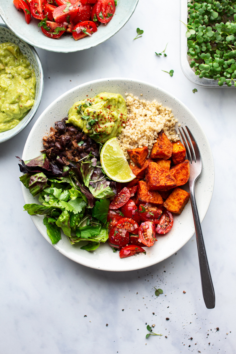 vegan burrito bowl