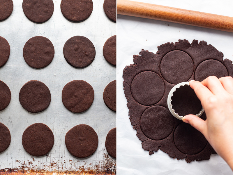 vegan coconut cookie sandwich cookies