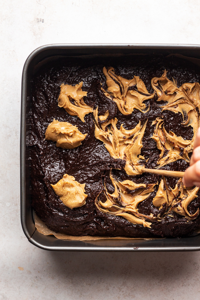 vegan peanut butter brownies raw