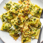 Vegan wild garlic ravioli-image