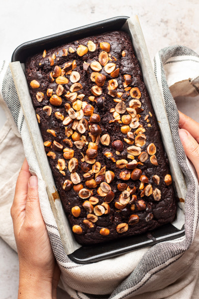 vegan chocolate banana bread