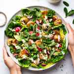 Vegan new potato salad with creamy dressing-image