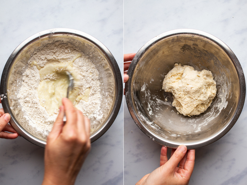 vegan spinach feta gozleme dough