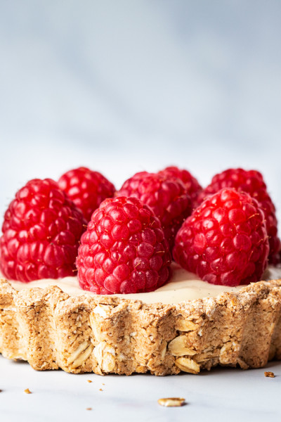 vegan white chocolate ganache tarts