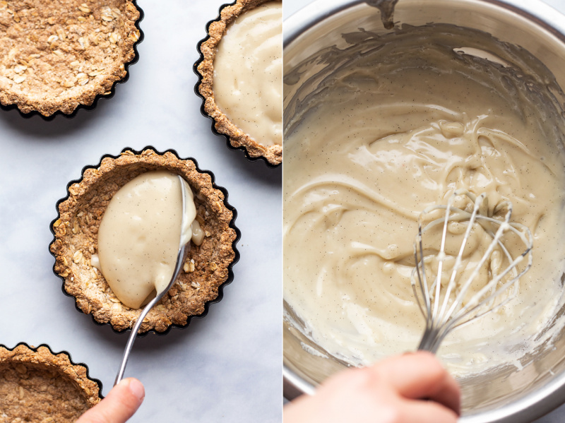 vegan white chocolate ganache tarts ganache