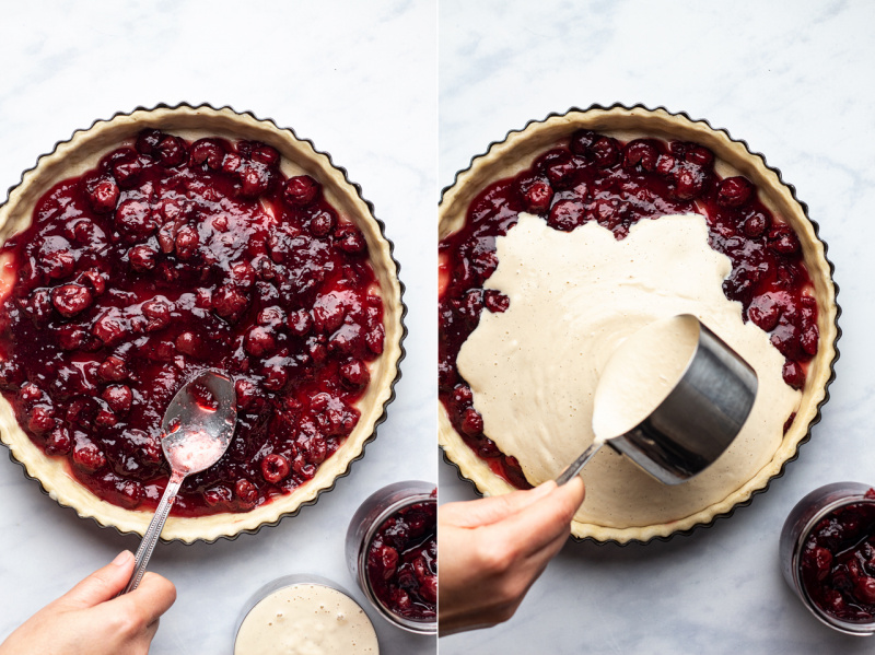 vegan crostata making