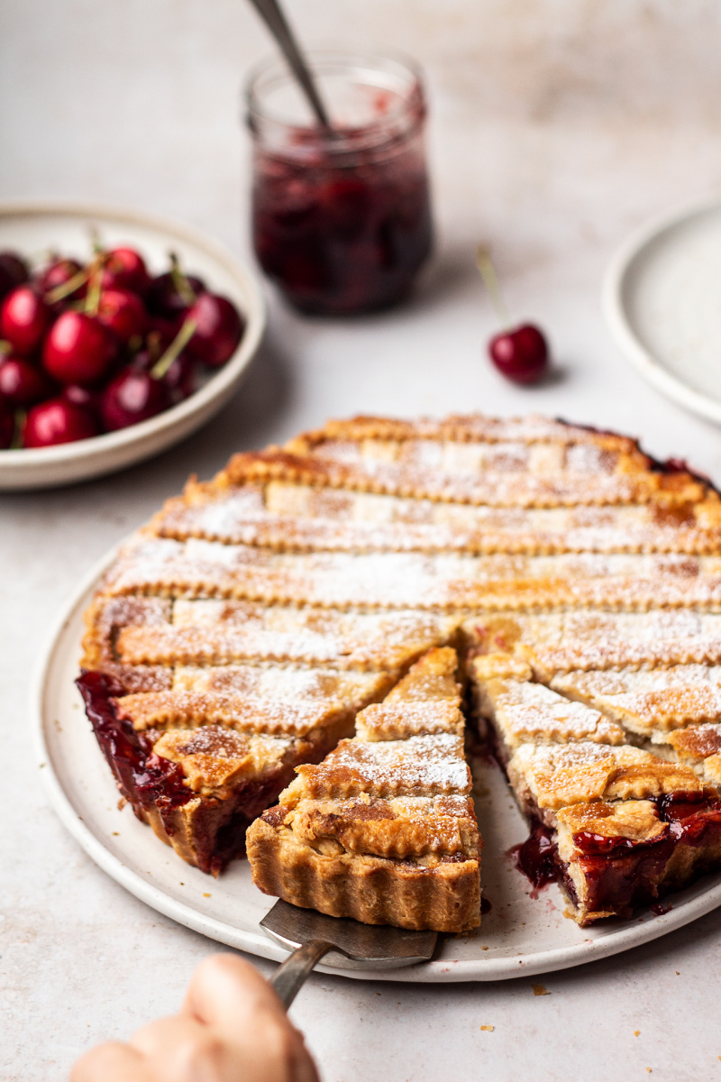 vegan crostata side