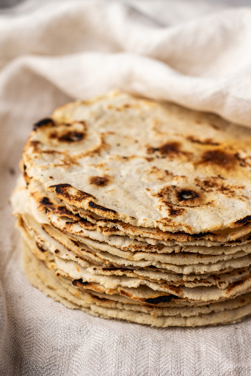 corn tortillas stack