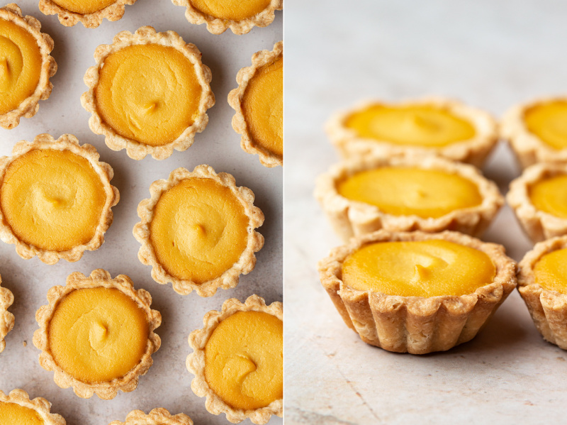 vegan custard tarts