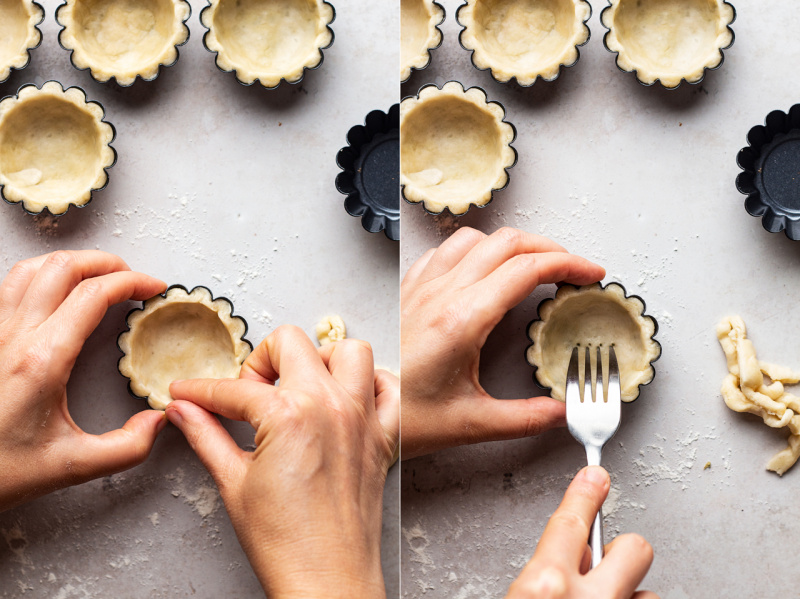 vegan custard tarts cases