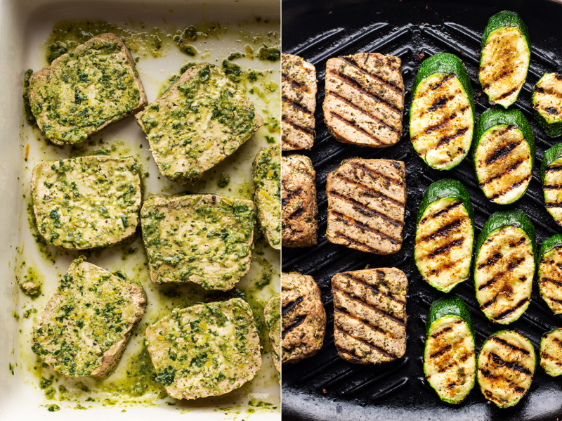 basil tofu steaks