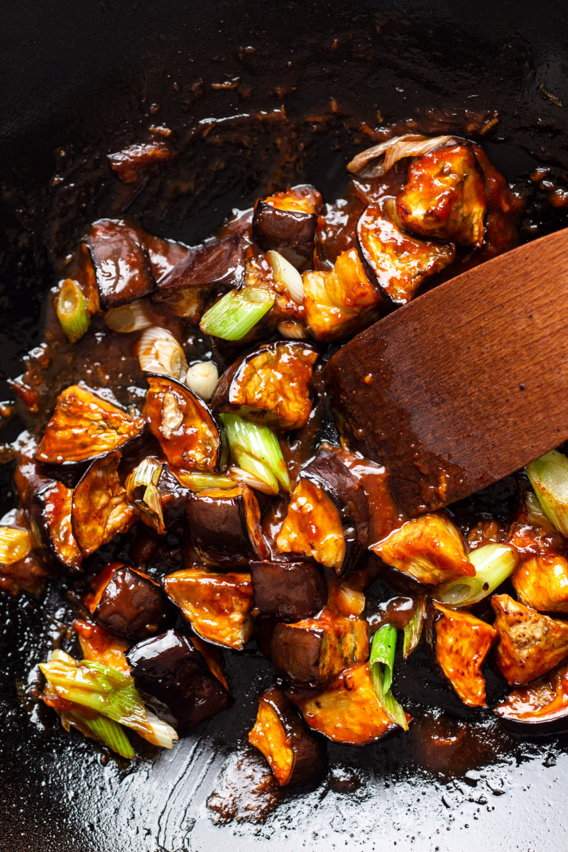 gochujang eggplant wok